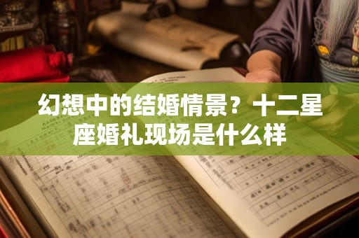 幻想中的结婚情景？十二星座婚礼现场是什么样