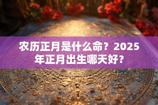 农历正月是什么命？2025年正月出生哪天好？