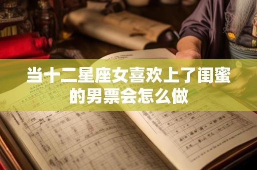 当十二星座女喜欢上了闺蜜的男票会怎么做