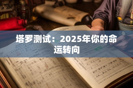 塔罗测试：2025年你的命运转向