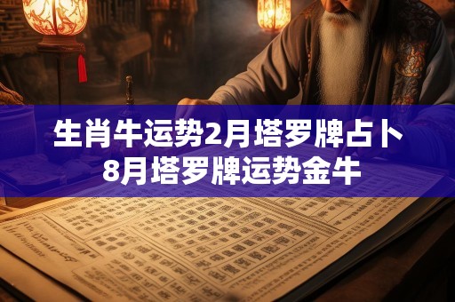 生肖牛运势2月塔罗牌占卜 8月塔罗牌运势金牛