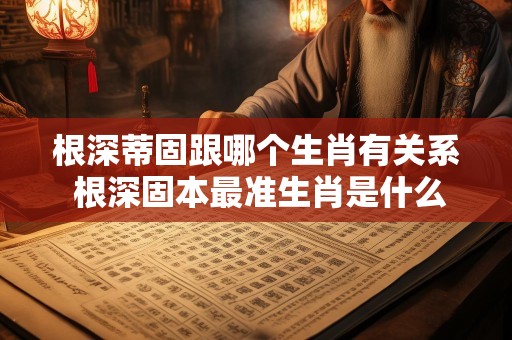 根深蒂固跟哪个生肖有关系 根深固本最准生肖是什么