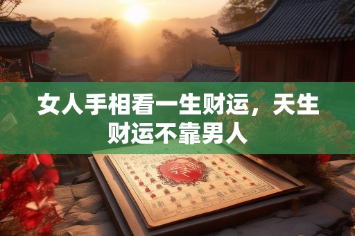 女人手相看一生财运，天生财运不靠男人