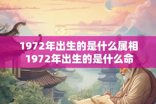 1972年出生的是什么属相 1972年出生的是什么命