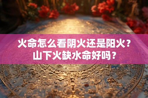 火命怎么看阴火还是阳火？山下火缺水命好吗？