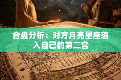 合盘分析：对方月亮星座落入自己的第二宫