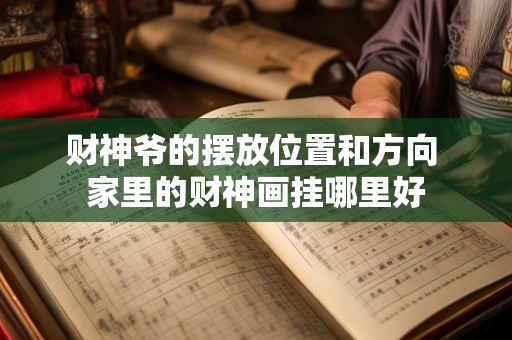 财神爷的摆放位置和方向 家里的财神画挂哪里好