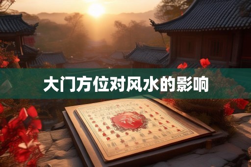 大门方位对风水的影响