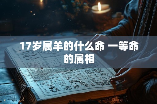 17岁属羊的什么命 一等命的属相