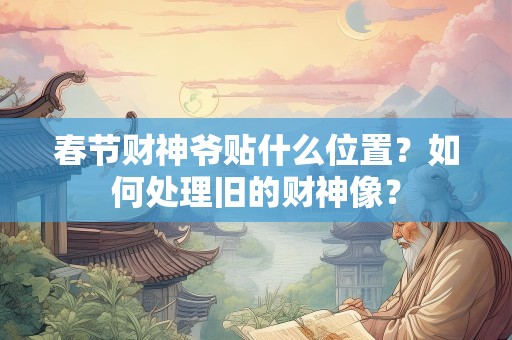 春节财神爷贴什么位置？如何处理旧的财神像？