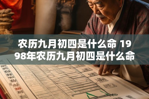 农历九月初四是什么命 1998年农历九月初四是什么命
