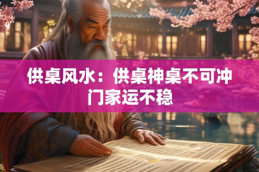 供桌风水：供桌神桌不可冲门家运不稳