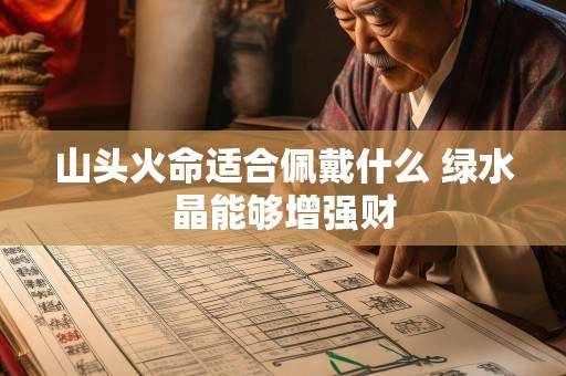 山头火命适合佩戴什么 绿水晶能够增强财