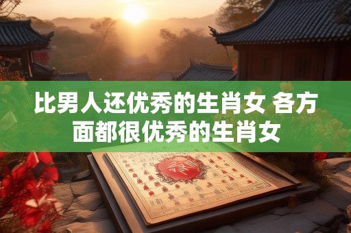 比男人还优秀的生肖女 各方面都很优秀的生肖女