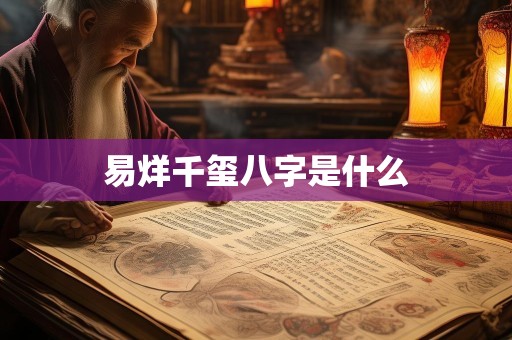 易烊千玺八字是什么