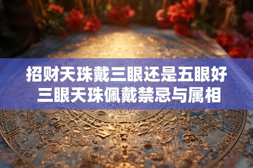 招财天珠戴三眼还是五眼好 三眼天珠佩戴禁忌与属相
