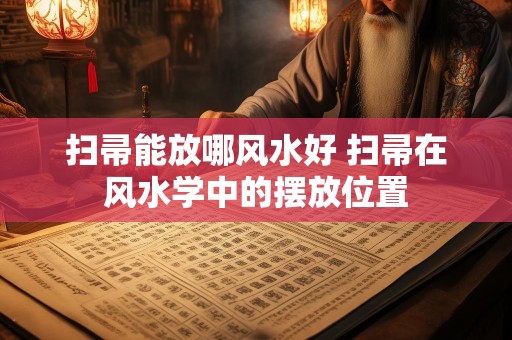 扫帚能放哪风水好 扫帚在风水学中的摆放位置