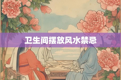 卫生间摆放风水禁忌