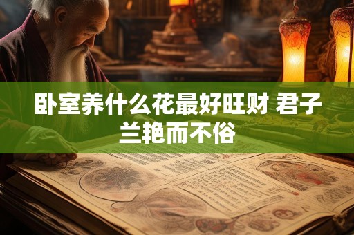 卧室养什么花最好旺财 君子兰艳而不俗