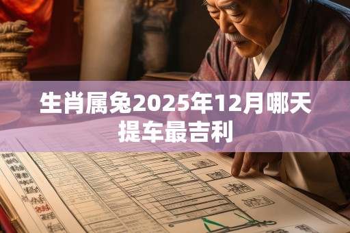 生肖属兔2025年12月哪天提车最吉利