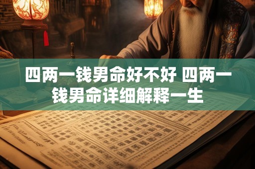 四两一钱男命好不好 四两一钱男命详细解释一生