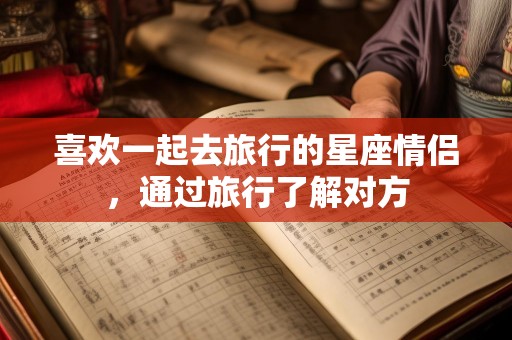 喜欢一起去旅行的星座情侣，通过旅行了解对方