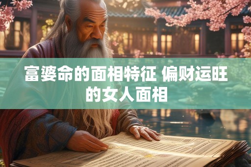 富婆命的面相特征 偏财运旺的女人面相