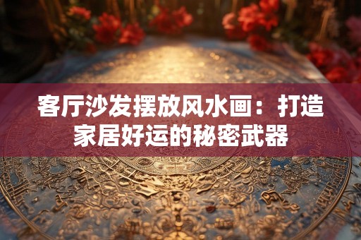 客厅沙发摆放风水画：打造家居好运的秘密武器