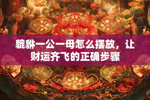貔貅一公一母怎么摆放，让财运齐飞的正确步骤