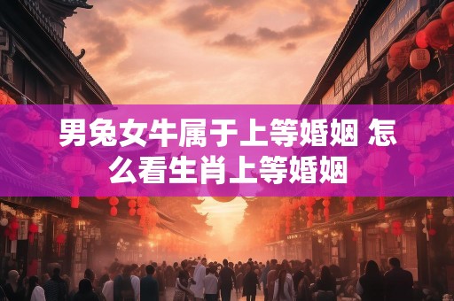 男兔女牛属于上等婚姻 怎么看生肖上等婚姻