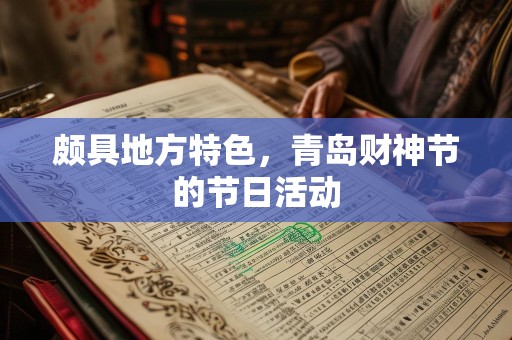 颇具地方特色，青岛财神节的节日活动