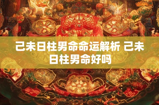 己未日柱男命命运解析 己未日柱男命好吗