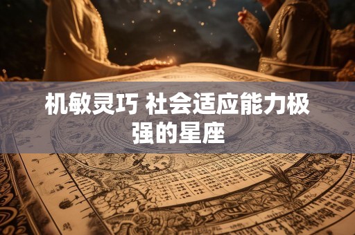 机敏灵巧 社会适应能力极强的星座