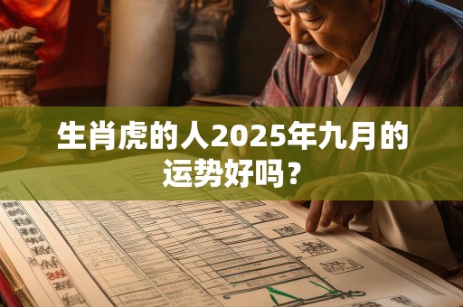 生肖虎的人2025年九月的运势好吗？