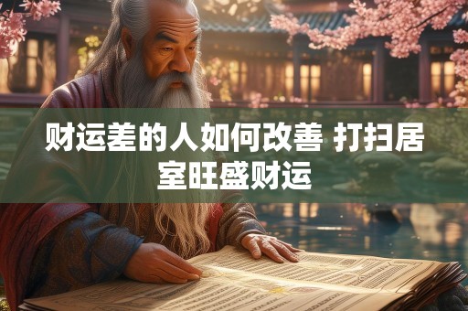 财运差的人如何改善 打扫居室旺盛财运