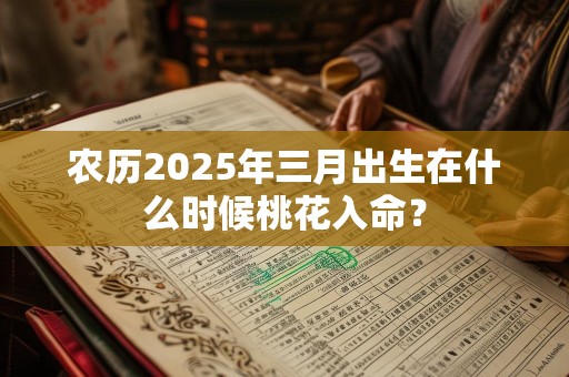 农历2025年三月出生在什么时候桃花入命？