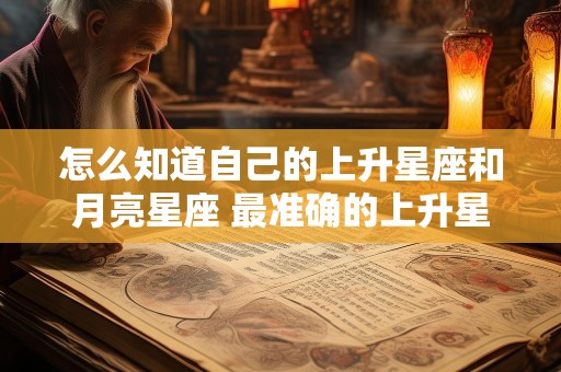 怎么知道自己的上升星座和月亮星座 最准确的上升星座查询器