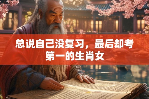 总说自己没复习，最后却考第一的生肖女