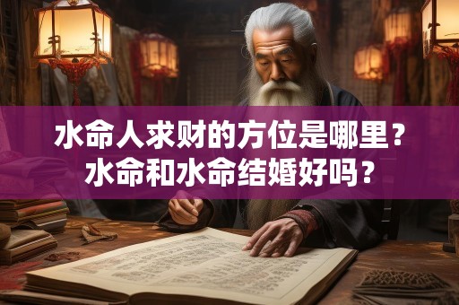 水命人求财的方位是哪里？水命和水命结婚好吗？