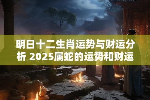 明日十二生肖运势与财运分析 2025属蛇的运势和财运