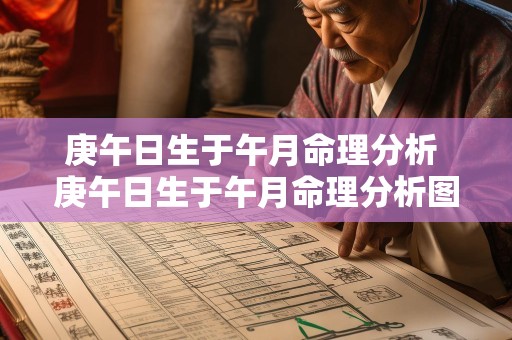 庚午日生于午月命理分析 庚午日生于午月命理分析图