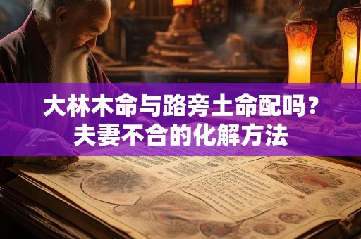 大林木命与路旁土命配吗？夫妻不合的化解方法