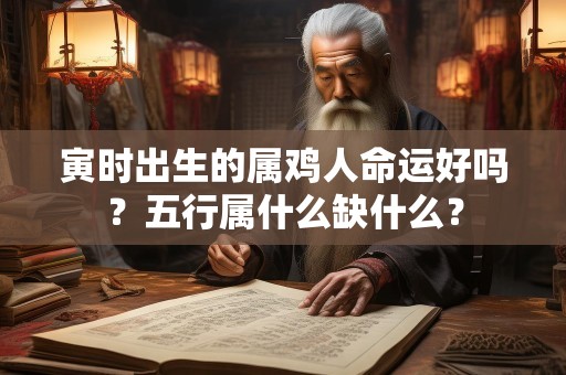 寅时出生的属鸡人命运好吗？五行属什么缺什么？