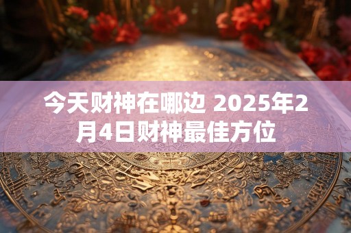 今天财神在哪边 2025年2月4日财神最佳方位