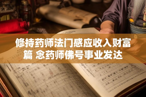 修持药师法门感应收入财富篇 念药师佛号事业发达