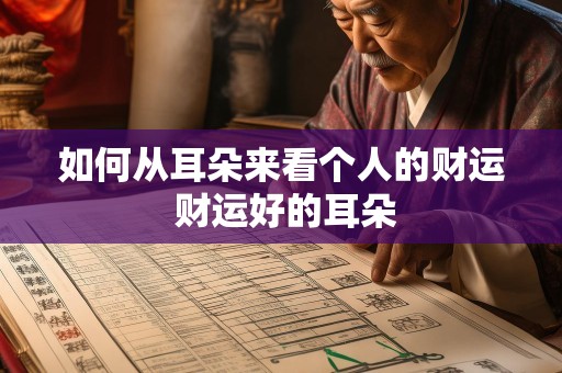 如何从耳朵来看个人的财运 财运好的耳朵