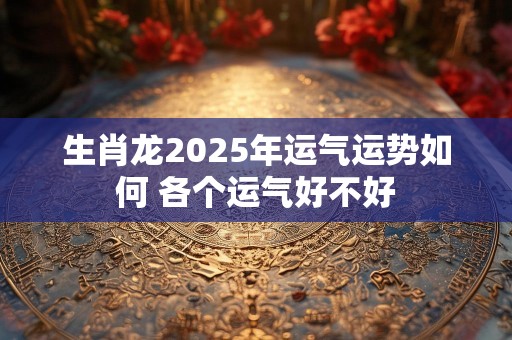 生肖龙2025年运气运势如何 各个运气好不好