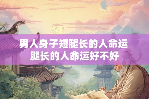 男人身子短腿长的人命运 腿长的人命运好不好