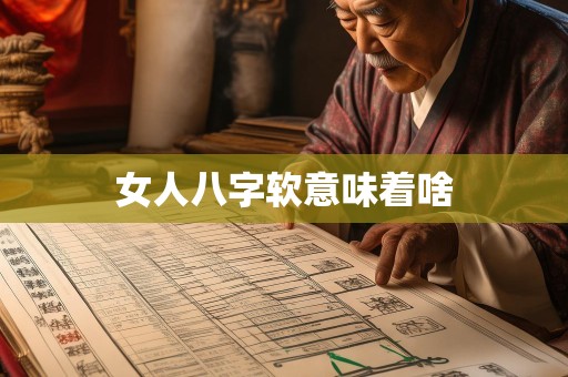 女人八字软意味着啥