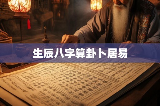 生辰八字算卦卜居易